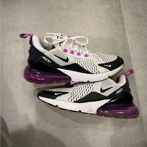 Nike Air Max 270 Women's Sneakers - Black, White, Purple